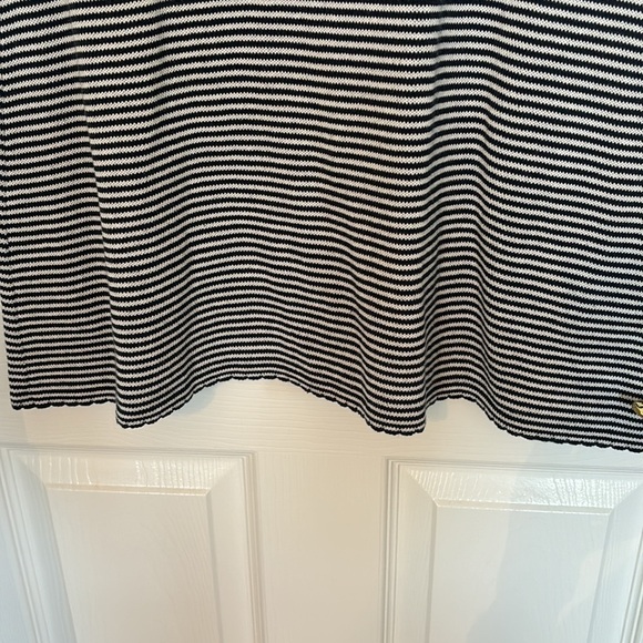 3 for $10 Sky’s The Limit Navy and White Stripped Knit Tunic Top w/Rosettes Med - Picture 5 of 8